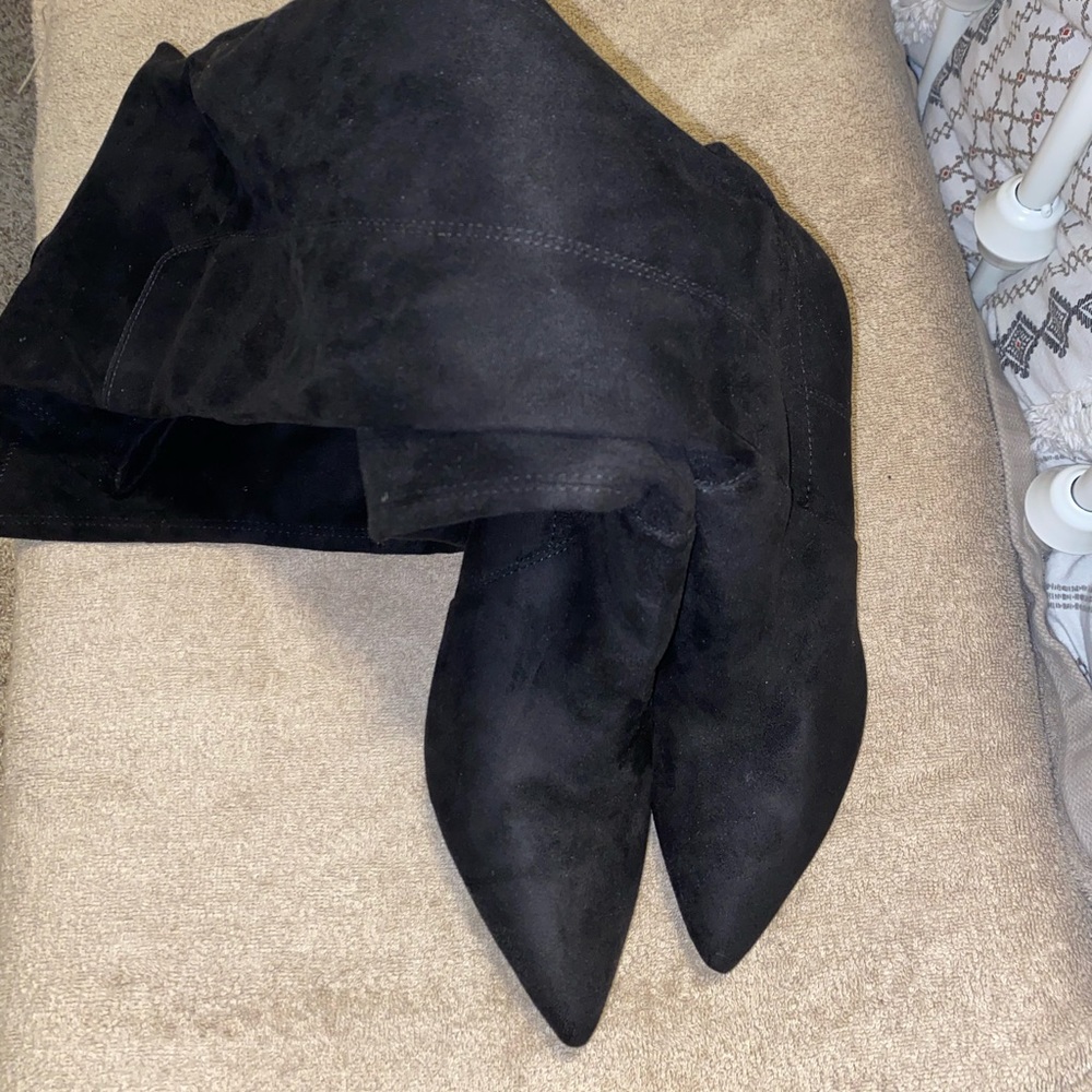 Marc Fisher Black Suede Boots